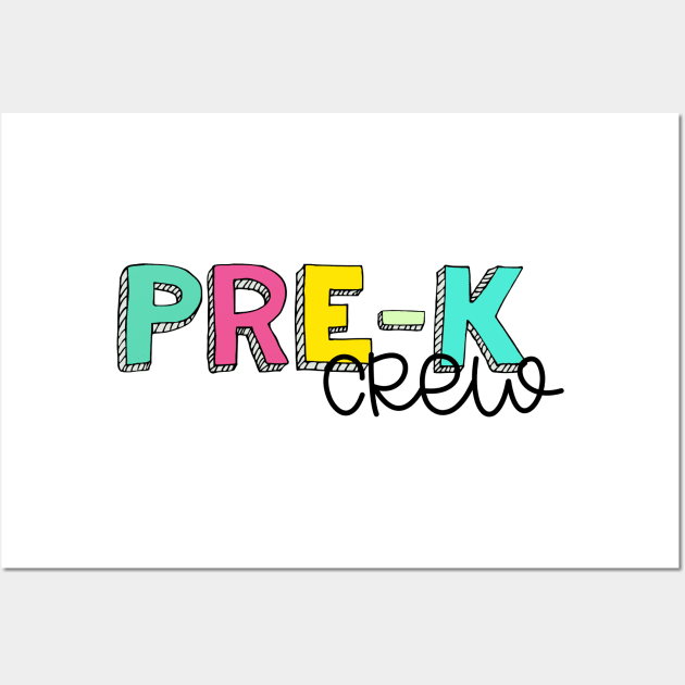 Pre-K Crew Wall Art by Debb Creations 